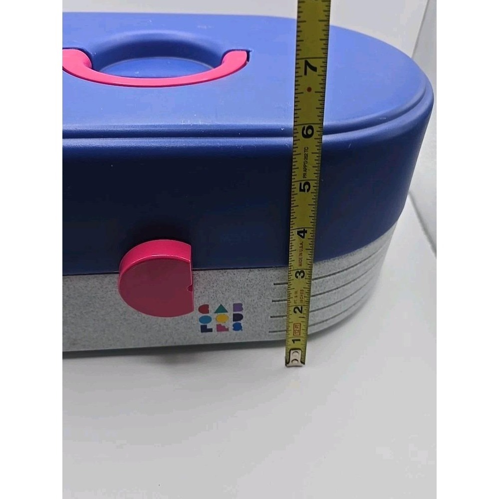 Caboodles Makeup Storage Carrying Case Vintage Original Gray And Blue Mirror GUC - Picture 8 of 10